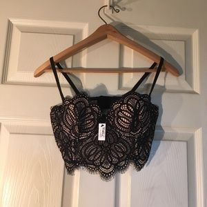 Dynamite Lace Bustier Top
